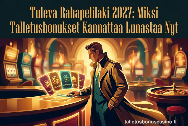 Tuleva Rahapelilaki 2027: Miksi Talletusbonukset Kannattaa Lunastaa Nyt